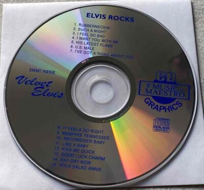 ELVIS PRESLEY KARAOKE CDG ELVIS ROCKS VOL 9 MUSIC SONGS COLLECTION 