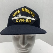Americas's Finest USS Nimitz CVN-68 Aircraft Carier Hat Snapback Adj USA Made