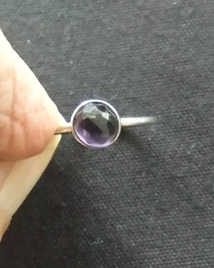 Pandora February Droplet Ring RETIRED size 58 USA-8. 5 - Image 3 of 4