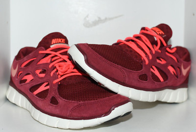 NIKE FREE RUN +2 TEAM RED MENS RUNNING SHOES - MENS SIZE 10
