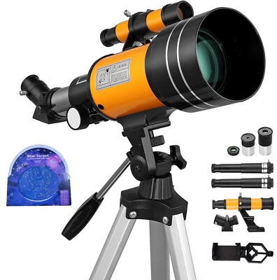 Professional Astronomical Telescope with High Tripod Lunar Mirror HD Viewing US