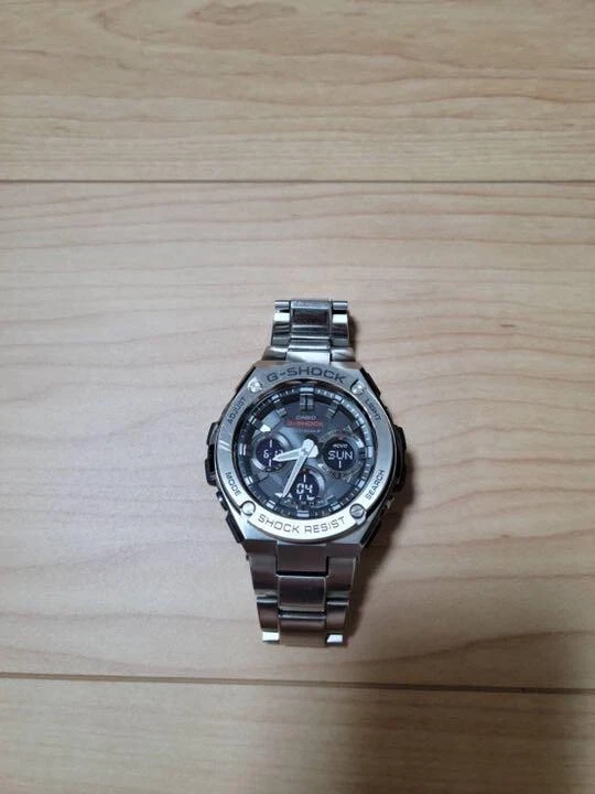 CASIO G-SHOCK GST-W110D-1AJF Silver G-Steel Atomic Radio Watch