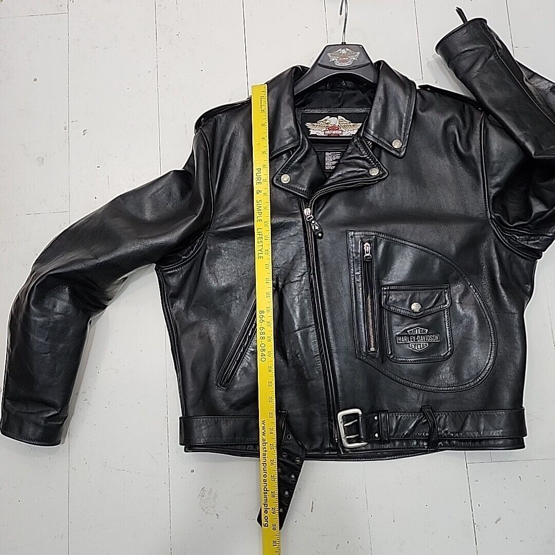 Harley Davidson Men's USA Made Embossed Eagle Black Leather Harley Davidson Men's USA Made Embossed Eagle Black Leather