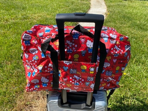 NUOVO borsone da viaggio pieghevole Hello Kitty Sanrio grande con cinturino US - Foto 48 di 55