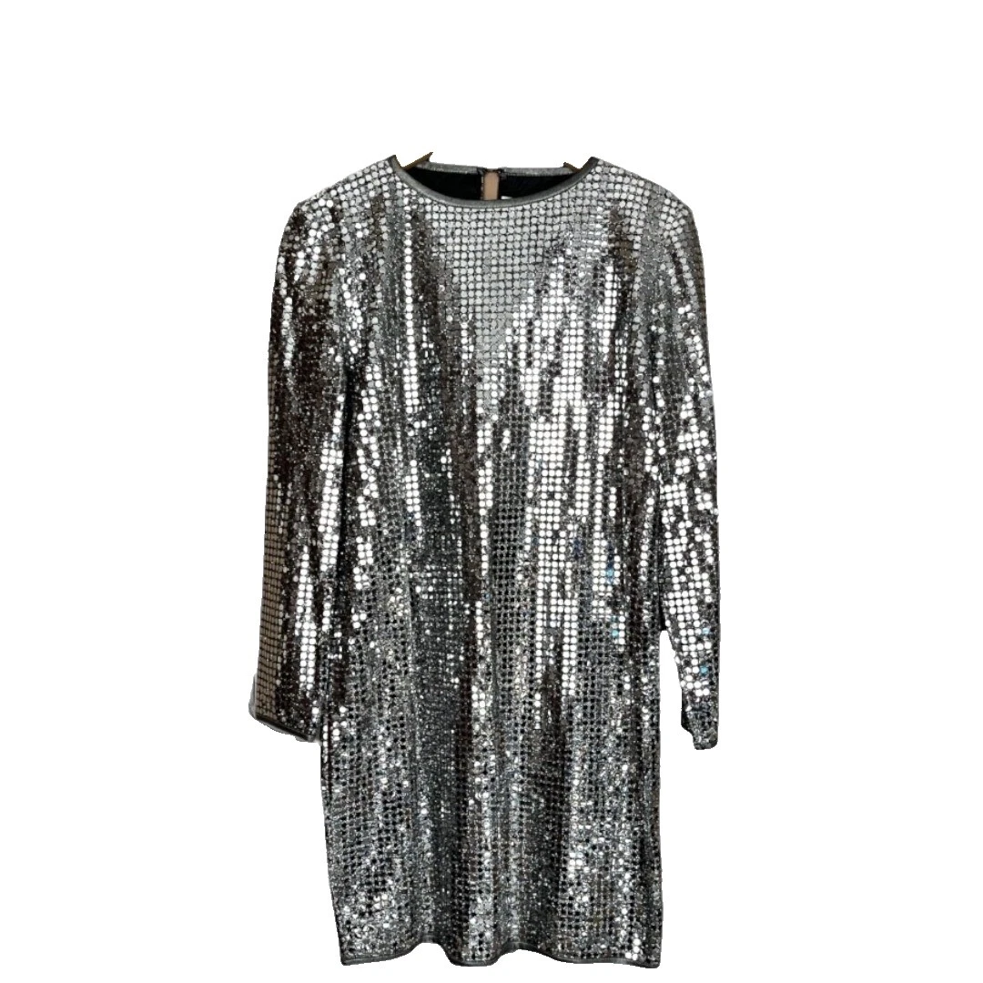 Disco de lentejuelas ropa vintage 1980s para Mujer