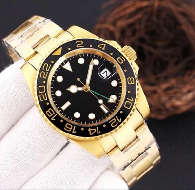 Custom Mod GMT Style Color  41mm Automatic Precision Mov. SSteel + FREE Case