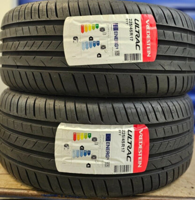 2X NEW VREDESTEIN ULTRAC 225/45 ZR17 91Y 225 45 17 UHP CAR TYRES