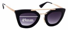 SFx Replacement Sunglass Lenses fits Prada SPR09Q PR09QS - 49mm Wide