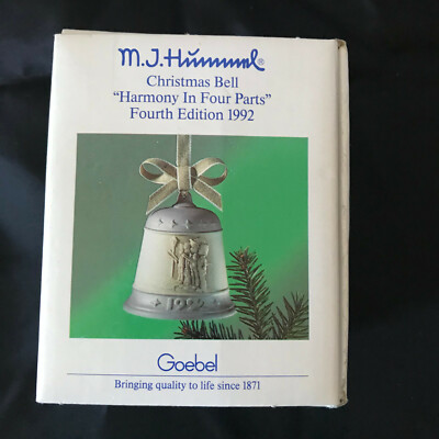 Goebel M J Hummel 1992 Christmas Bell Harmony in Four Parts 4th Edition EUC