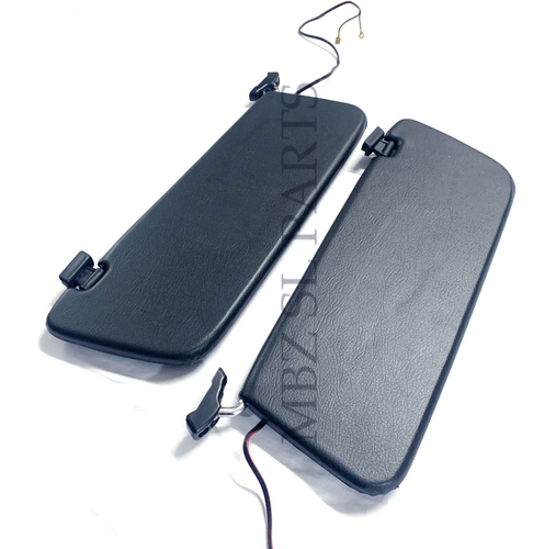 Pair of NEW Blue Sun Visor With Vanity Mirrors for Mercedes W107 R107 560SL USA - Picture 9 of 11