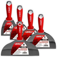 5 Piece Drywall Putty Knife Set Carbon Steel | LEVEL5 | 5-603