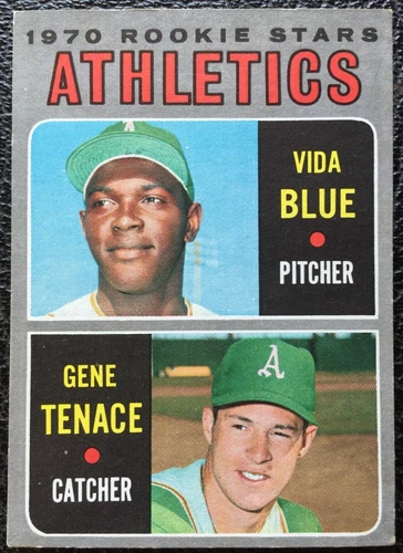1970 Topps #21  VIDA BLUE / GENE TENACE Oakland Athletics Rookie Stars EX+