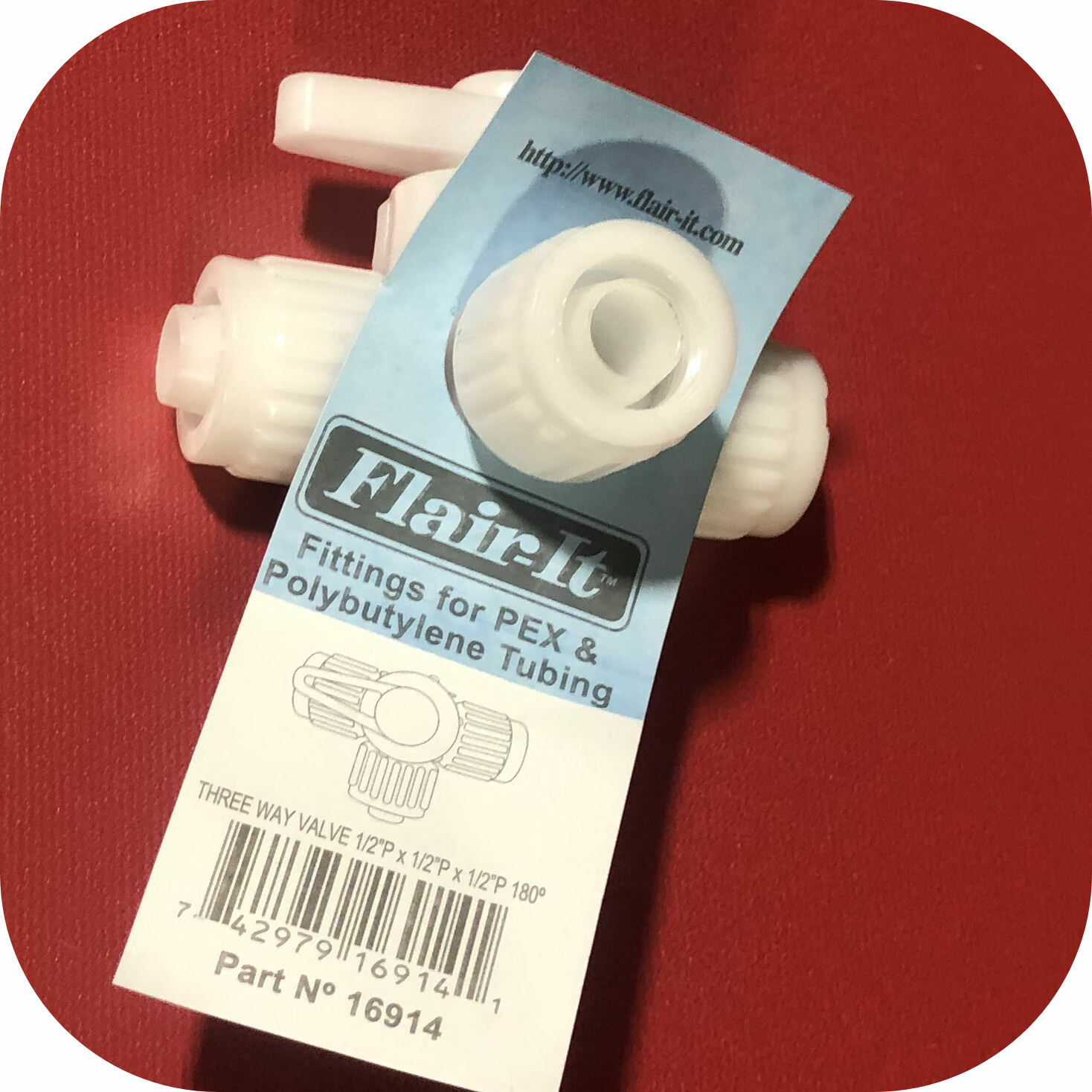 3 Way Pex Water Heater Bypass Center Drain Valve 1/2" Camper Travel