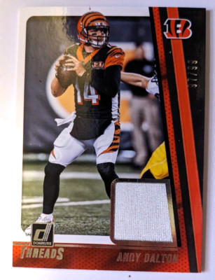 2018 DONRUSS THREADS RELIC ANDY DALTON 97/99
