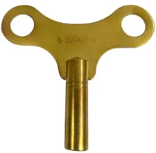 Brass Single End Clock Key #11, Jeweler Tools