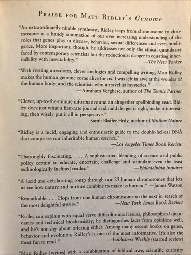 Genome: The Autobiography of a Species in 23 Chapters by Matt Ridley (Paperback) - Picture 4 of 8