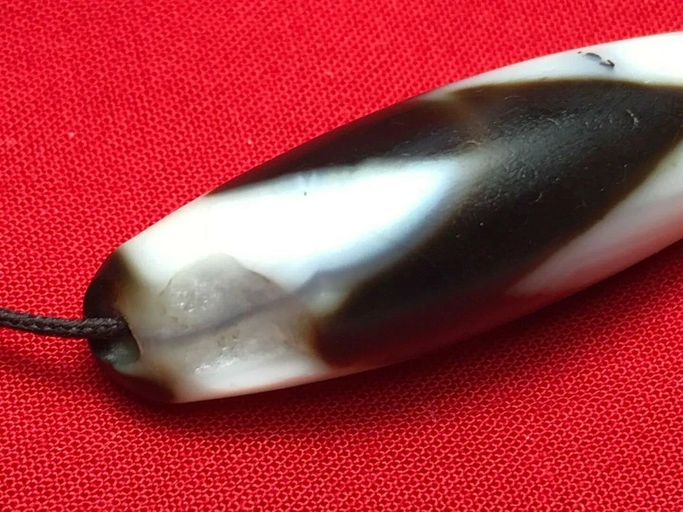 Cuentas tibetanas Dzi, Taso Ma, cuentas de diente de tigre Foto 3 de 4