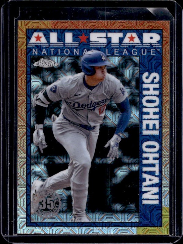 2025 Topps Shohei Ohtani 1990 Chrome All-Star Silver Pack Refractor #90ASC-2