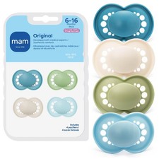 MAM Original Matte Baby Pacifiers 6-16 Months, Binky for Newborn Babies,