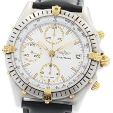 BREITLING CHRONOMAT 81.950 39mm SS/YG White Dial Automatic Chronograph #C485 6