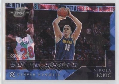 2021 Contenders Optic Suite Shots Blue Cracked Ice Prizm 68/75 Nikola Jokic 0g27