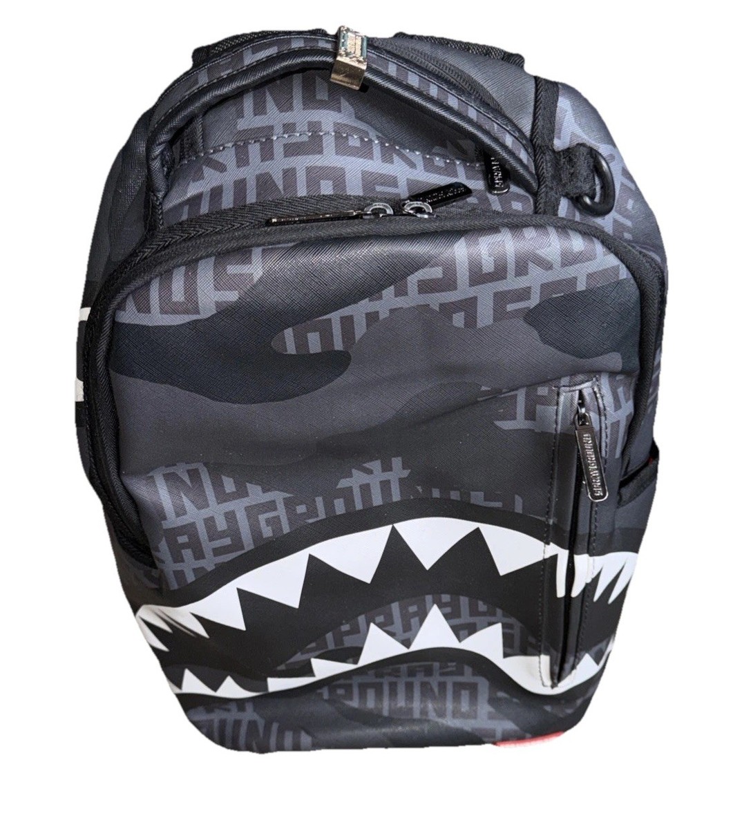 g*a様 SPRAYGROUND Shark Central バックパック　リュ Sprayground Shark Central Lax Backpack Black Bookbag Large School