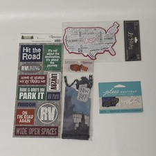 Scrapbook Journal Stickers Travel Theme