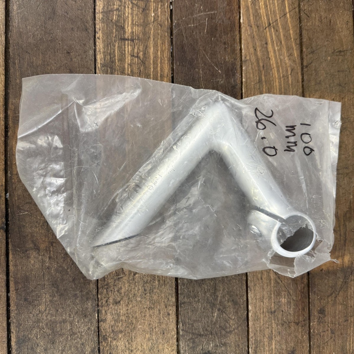 Vintage Nitto Quill Stem 100mm 26.0 Clamp NOS Silver Alloy Japan