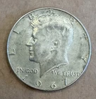 1967 Kennedy Half Dollar 40% Silver Circulated, ungraded US Coin