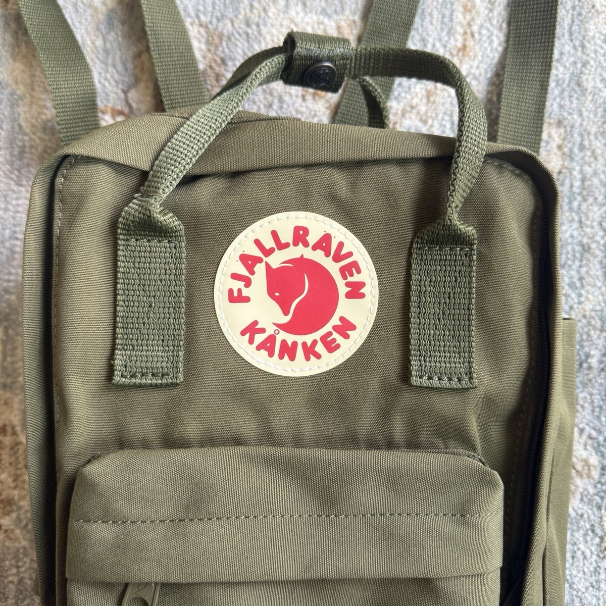 Fjallraven Kanken Mini Backpack 23510 Olive Green School Gym 