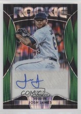 2019 Panini Prizm Rookie Forest Green Flash 3/5 Josh James #RA-JJ Auto un2