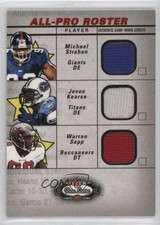 2002 Fleer Box Score All-Pro Roster Jerseys Warren Sapp Michael Strahan HOF 1q7k