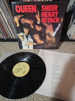 Queen Sheer Heart Attack Lp Vinyl OG UK Press W/Insert VG+/VG+ Wax