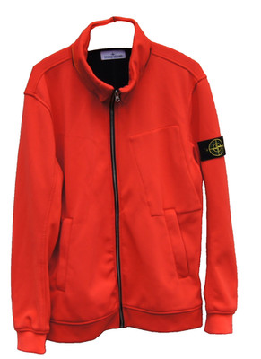 Herren Xl (2XL) Sweatjacke Rot Jacke Stone Island Leicht Gefüttert