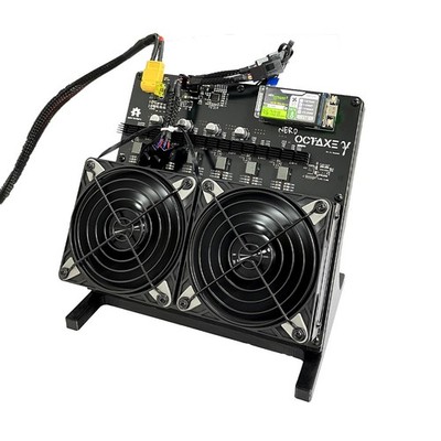 New NerdOCTAxe 12Th/s 200W Bitcoin High Perform Mute Dual Fan Home Solo Miner