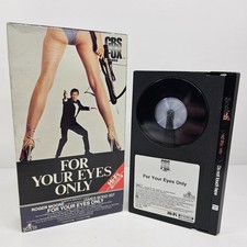 James Bond For Your Eyes Only BETAMAX CBS Fox Video Roger Moore 1981 Hi-Fi Beta