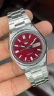 Vintage Seiko 5 Automatic Red Dial 7009 Movement Day-Date  Men’s Watch