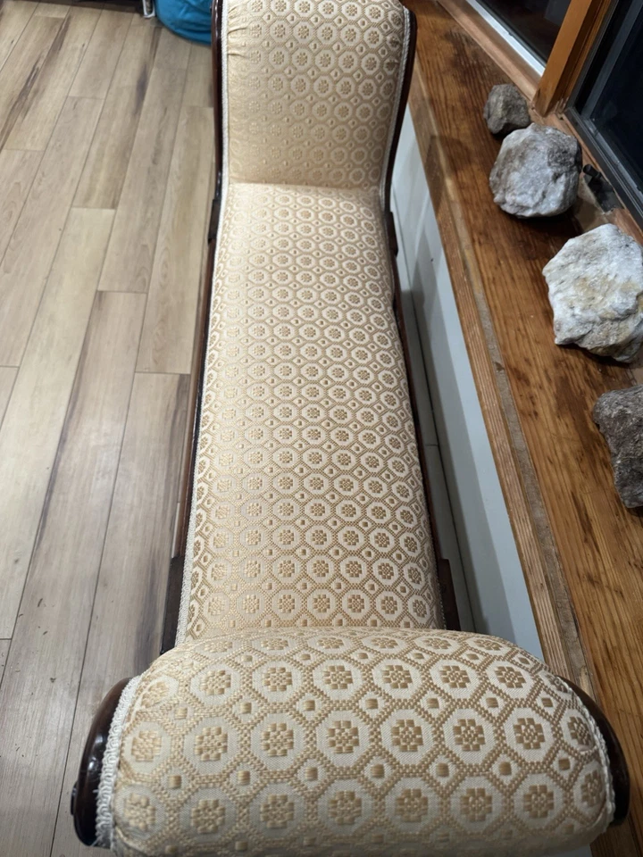 Louis XVI Style Scroll Arm Window Bench.  A Truly Beautiful Piece Of Furniture. - Image 3 of 4