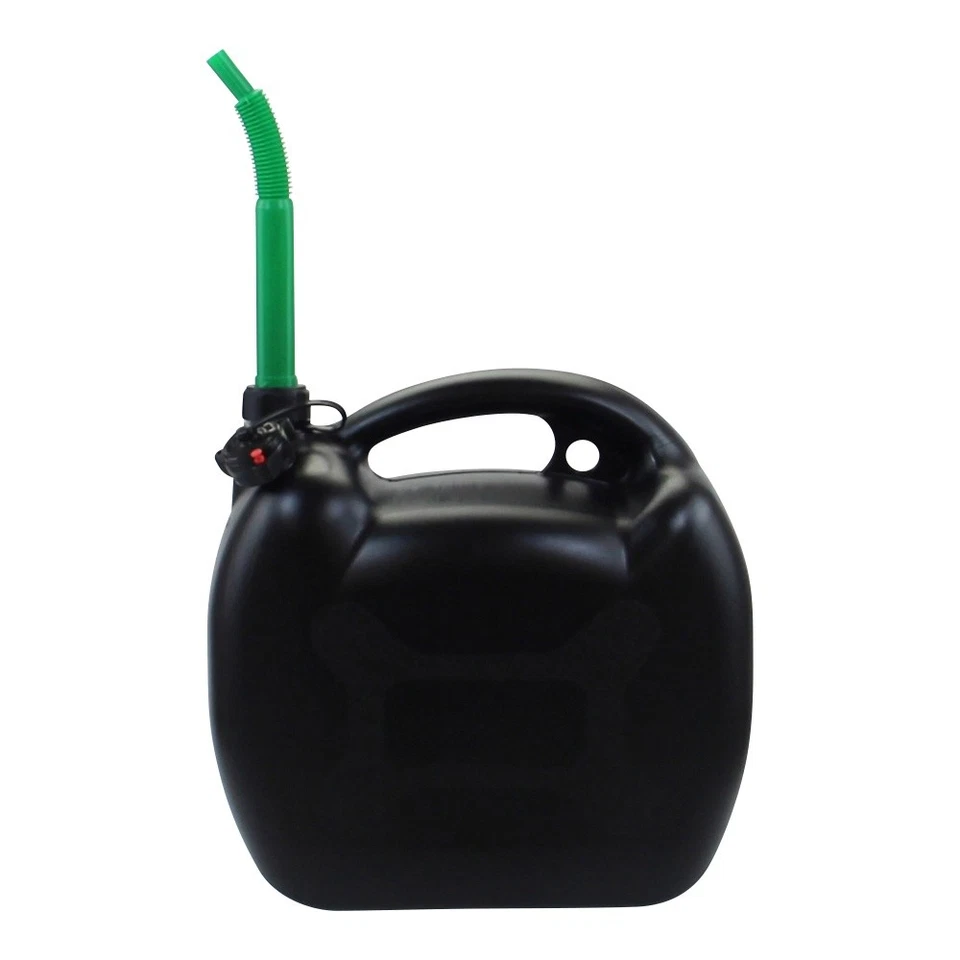 Benzinkanister 20L schwarz Kunststoff mit Einfüllschlauch grün, UN-Zulassung - Bild 4 von 4