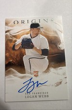2020 Panini Chronicles - Origins Signatures Logan Webb #26 (AU, RC)