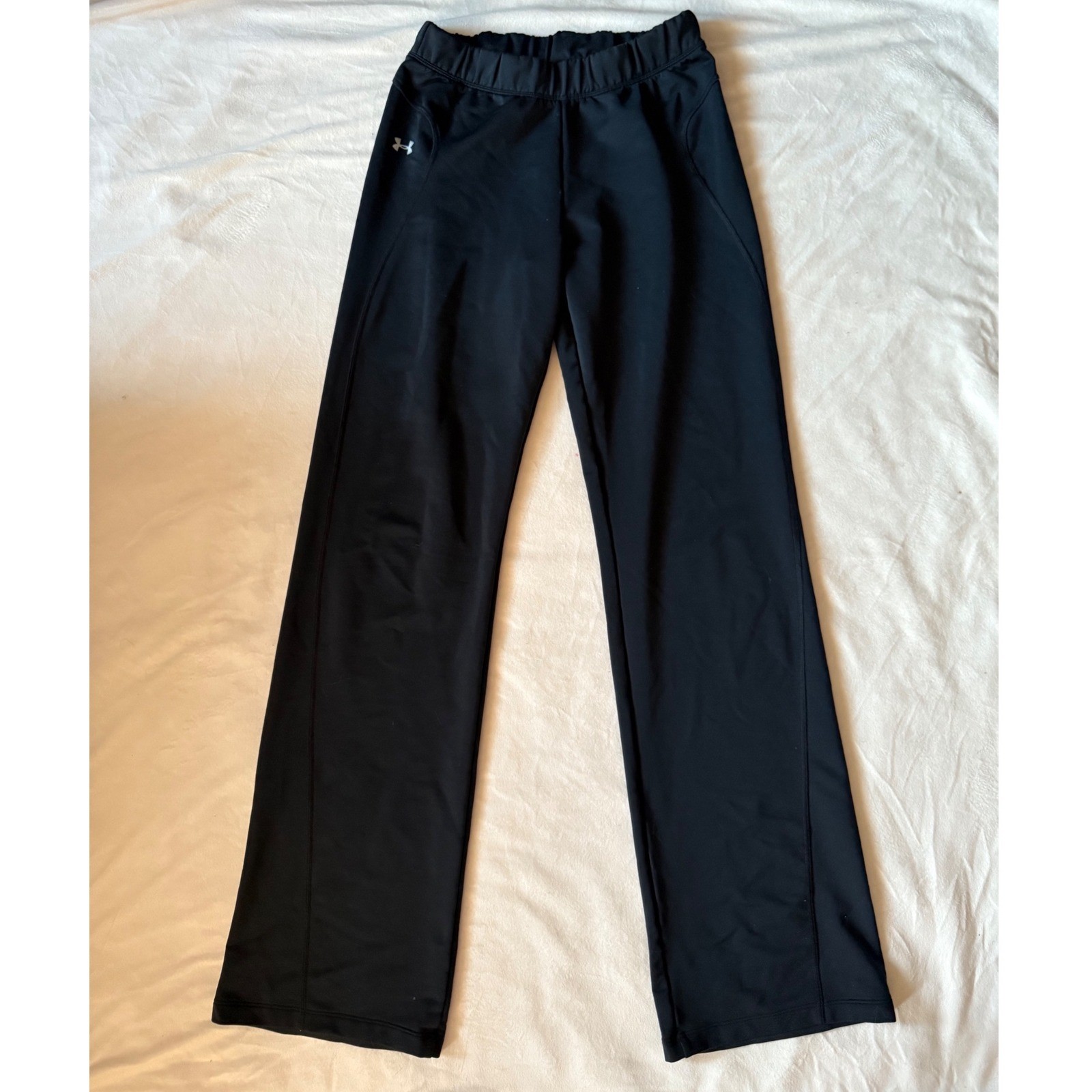 Under Armour Women Black Athletic Pants Lounge Workout Size Medium