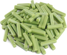 Green Mosaic Tiles for Crafts Bulk,150G Strips Shapes Mosaic Glass Pieces,Glass