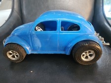 Vintage Plastic Vw Volkswagen Beetle Bug Baja Blue Hot Rod Gay Toys Usa Made Vintage Plastic Vw Volkswagen Beetle Bug Baja Blue Hot Rod Gay Toys Usa Made