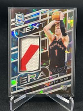 2023-24 Spectra Gradey Dick Next Era Astral Prizm Rookie Patch /49 Raptors RC
