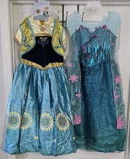 Disney Store Frozen Fever 2 Costume Dress Set Size 4 XS Anna Elsa Spring NWT