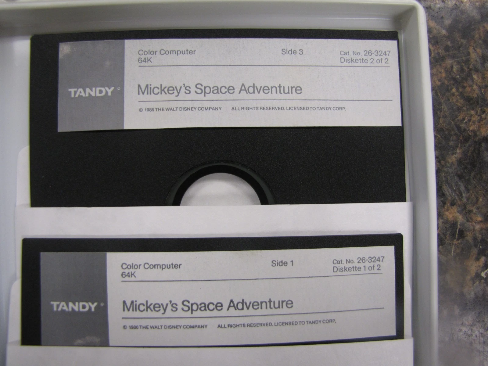 Additional photo for Walt Disney Mickey\'s Space Adventure Game for Tandy Color Computer (64K, 5.25\" Disk)