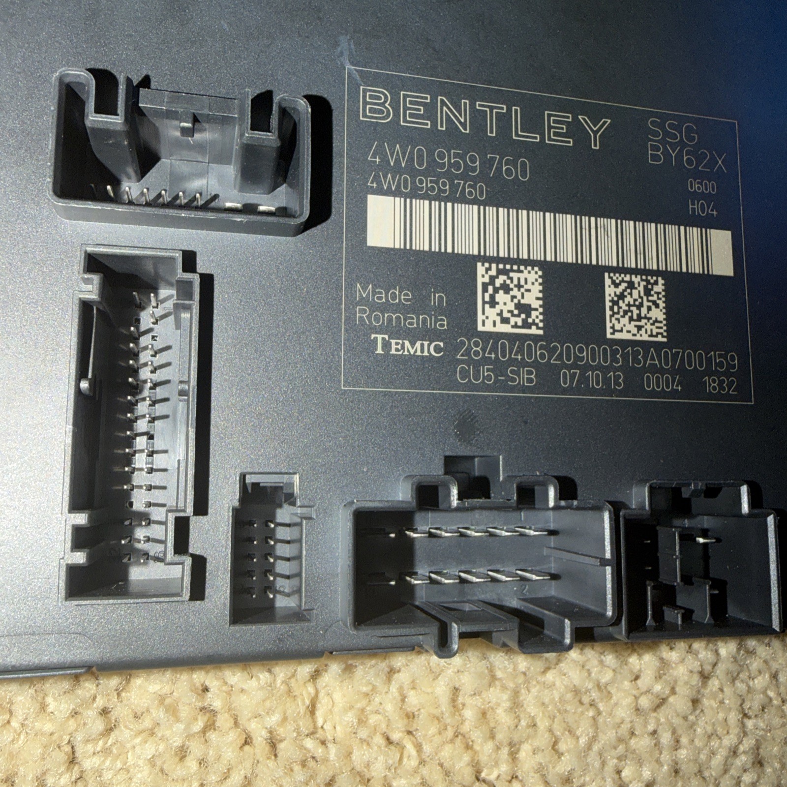 12-18 Bentley Flying Spur GTC GT Front Left or Right Seat Control Module OEM 40k