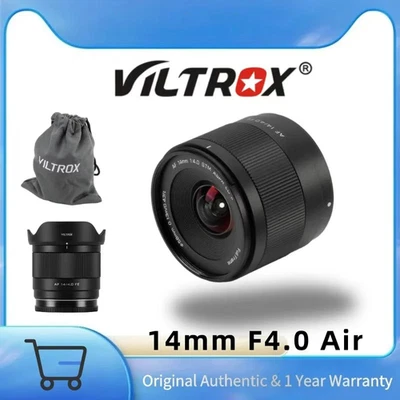 Viltrox 14 mm F4.0 Air obiettivo full-frame autofocus nero per Sony E Nikon attacco Z