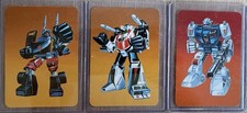 Three 1985 Transformers Cards: Trailbreaker, Wheeljack, Twin Twist. Excellent