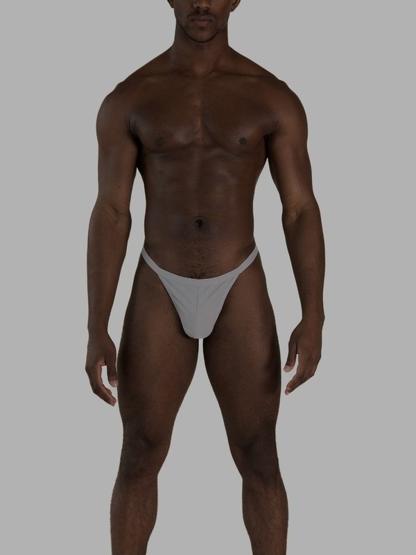 Mens Rare ULTRA COMPLEX swim Bikini Brief Thong Gray Size XXL